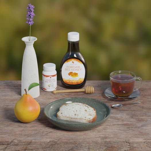 Miel naturel Forever Bee Honey riche en énergie et bienfaits nutritionnels