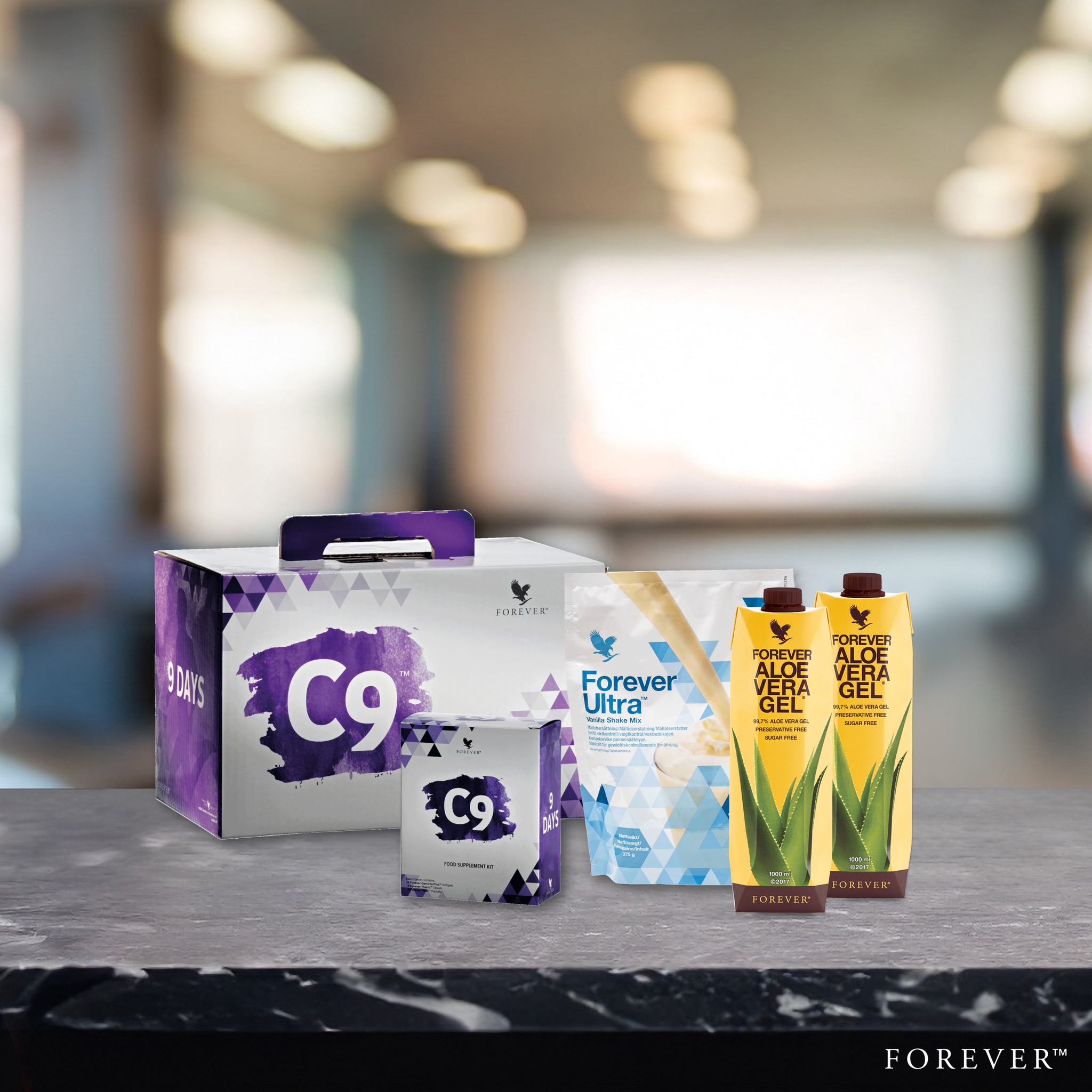 Les produits du programme Forever C9