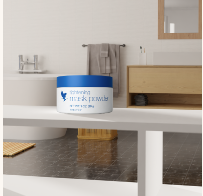 Masque Poudre Forever – soin raffermissant visage naturel à base d’albumine et d’Aloe vera.